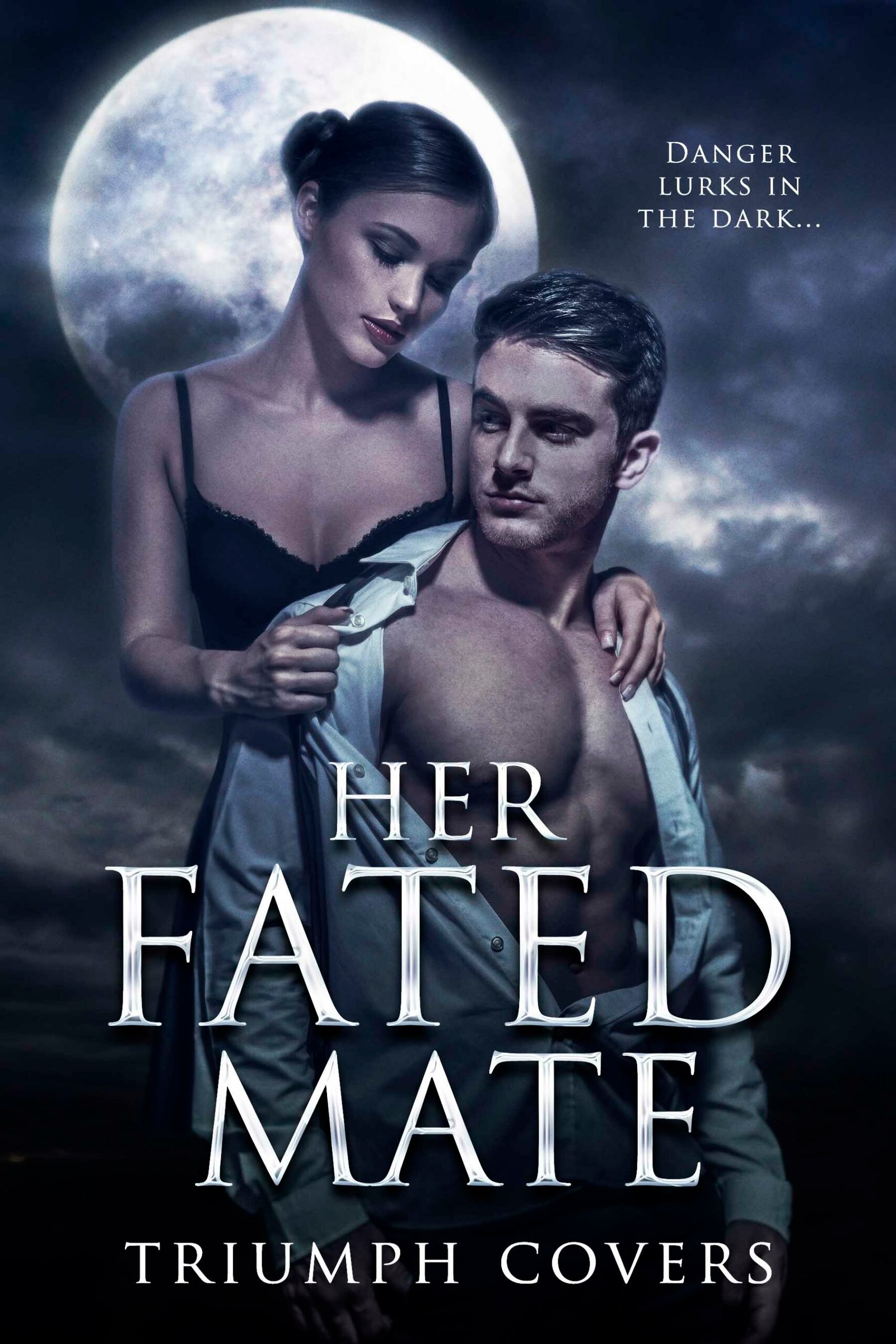 sexy couple under moon